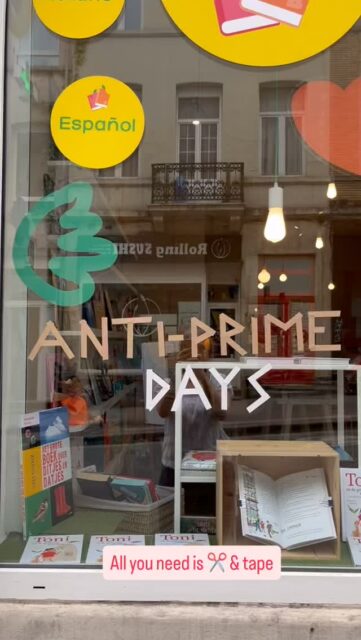 We are happy to announce that the anti-prime days have arrived!! If you want ti see books 📚, online, offline, we are algorithm free and local. Every euro you spend matters, donit where it makes a better city, a better present and a better future! #bimbibooks #librairiesindépendantes #bruxellesmabelle #brusselswithkids #primedays