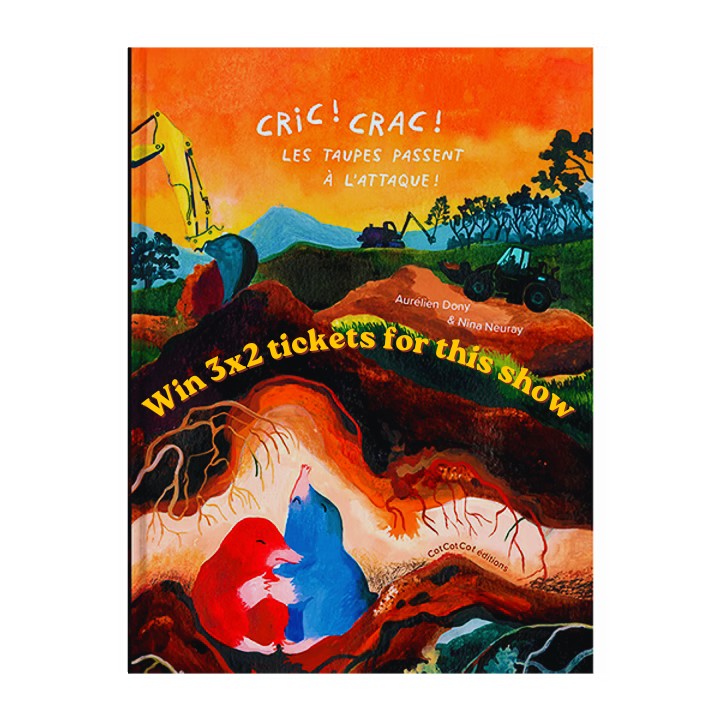 🎁 We have a little surprise for you: we’re giving away 3 pairs of tickets for Cric Crac at Théâtre Marni! 

How to enter the draw: 

- Send us email 📩(bimbibooks@gmail.com) and tell us you’d like to take part. 

- Or share this post and leave a comment⬇ .

- Or come by the bookstore and add your name at the counter. Good news: in-store entries count double! 📣🤩📣

The winners will be announced on Thursday, June 25, at 5:00 PM.

 #librairieindependante #brusselswithkids #ixelles #librairiejeunesse #flagey